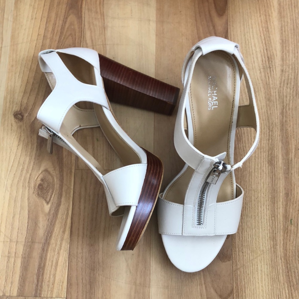 Michael Kors zippered heels, size 8.5